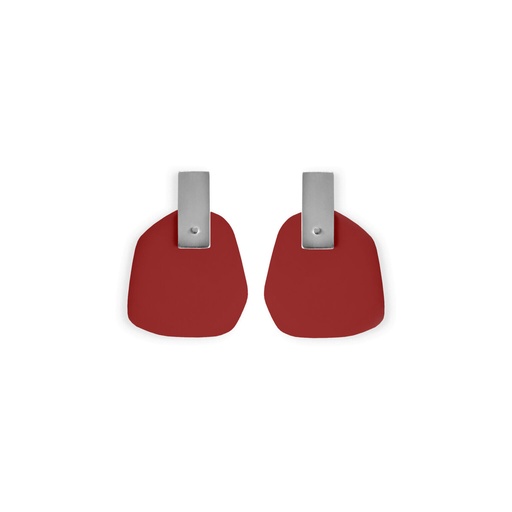 [FP-purple-red] Lisa Kroeber Jewellery Art - Earrings Flower Petals - Purple Red