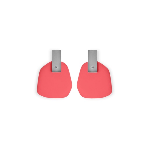 [FP-strawberry] Lisa Kroeber Jewellery Art - Earrings Flower Petals - Strawberry