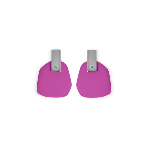 [FP-traffic-purple] Lisa Kroeber Jewellery Art - Earrings Flower Petals - Traffic Purple