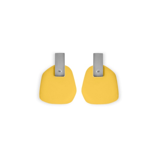 [FP-traffic-yellow] Lisa Kroeber Jewellery Art - Earrings Flower Petals - Traffic Yellow