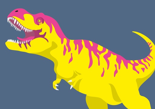 [lu414] Nobis Design - Postkarte - Luminous - T-Rex