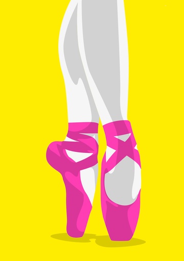 [Lu434] Nobis Design - Postkarte - Luminous - Ballettschuhe