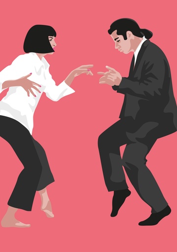 [Ng208] Nobis Design - Postkarte - Pop Art New Generation - Dancing people