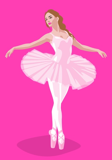 [lu433] Nobis Design - Postkarte - Luminous - Balletttänzerin