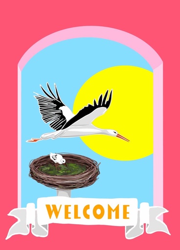 [lm020] Nobis Design - Postkarte - Limo & Mo - Welcome