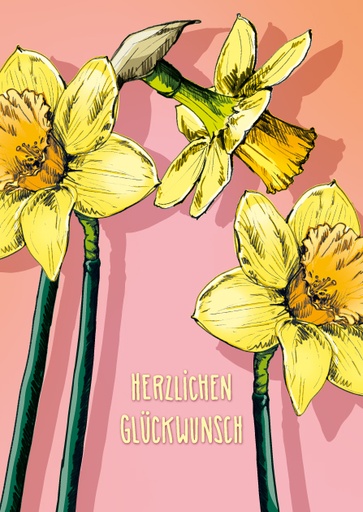 [il0393] Nobis Design - Postkarte - illi - LUSIE Herzlichen Glückwunsch