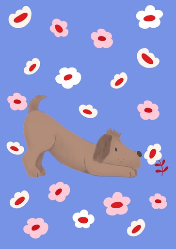 [al036] Nobis Design - Postkarte - Andrea Liesert - Hundewiese