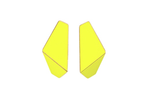 [FS-ultramarine-blue] Lisa Kroeber Jewellery Art - Earrings Folded slim - Ultramarine Blue