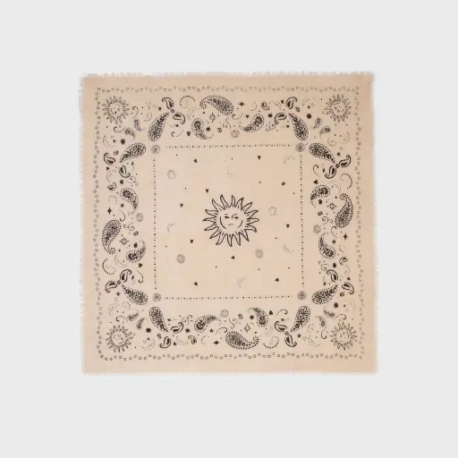 [WBL03] Billybelt - Petit Foulard Alice - kleines Tuch aus 100% Baumwolle - Ecru