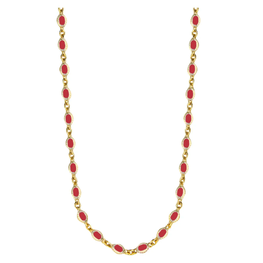 [44290-42-G] Jeberg Jewellery - Rosalie Necklace goldplated 42cm+ext.
