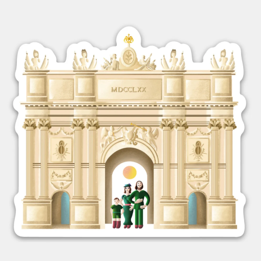 Luckycatstudio - Magnet Brandenburger Tor, Potsdam