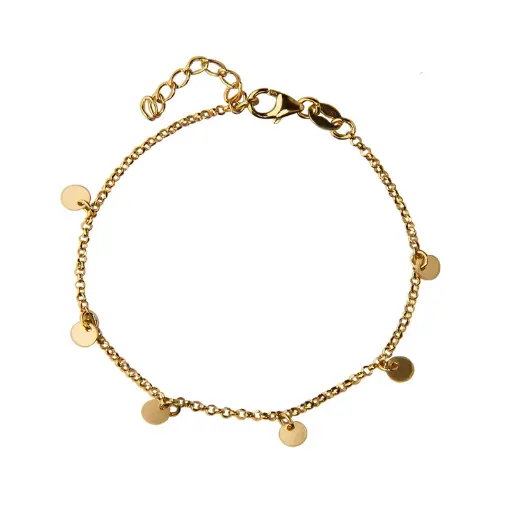 [4525-16-g] Jeberg Jewellery - HAILEY bracelet 16+3 cm gold