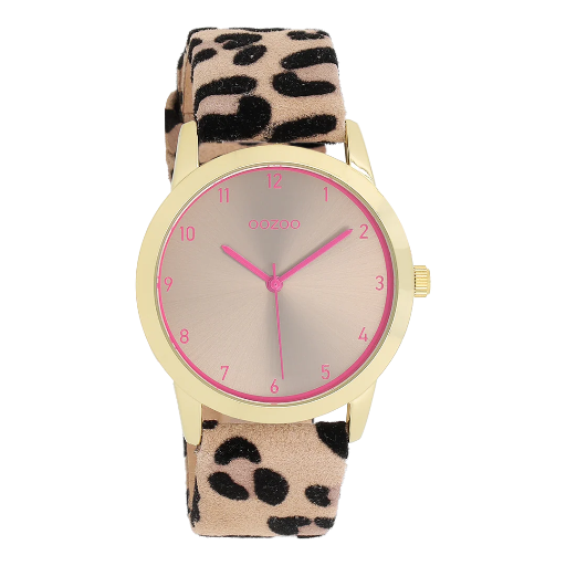 [C11374] Oozoo Timepieces - Armbanduhr - Leo gold/pink 38mm M