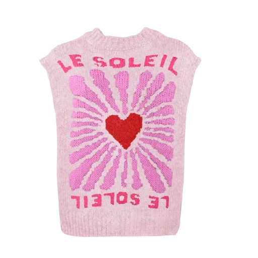 [KLE94303BABYPINK] Strickweste Le Soleil baby pink