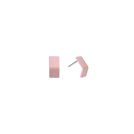 [FT-Light-Pink] Lisa Kroeber Jewellery Art - Earrings Folded Tiny - Light Pink