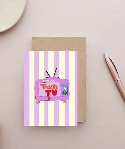 Hej Ibiza - Postkarte - Trash-TV forever