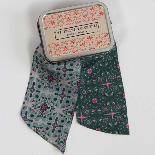 Les Belles Vagabondes - Seidenschal Bandeau Casablanca Kaki
