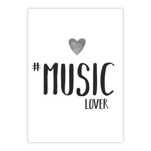 [157002310] PPD - Postkarte - Music lover
