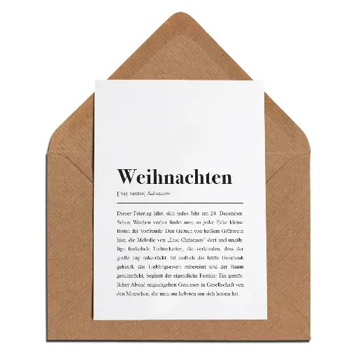 Aemmi - Klappkarte mit Umschlag - Weihnachten