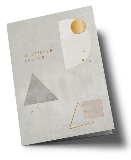 [nddf411] Nobis Design - Klappkarte - Designfräulein - Trauer Dreieck