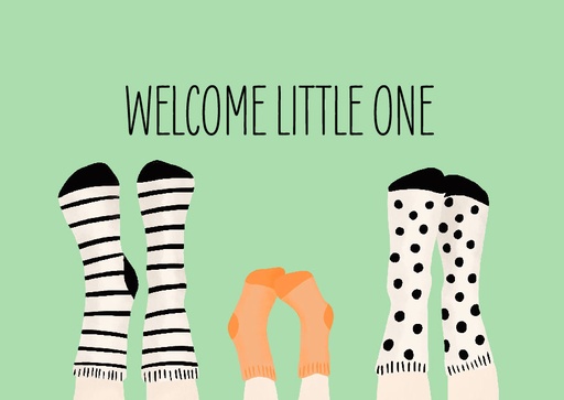 [ndal035] Nobis Design - Postkarte - Andrea Liesert - Welcome little one