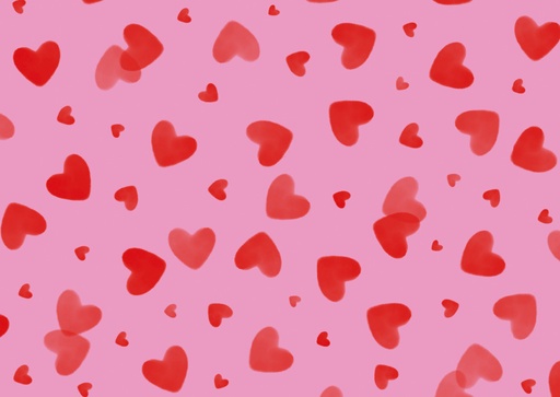 [mi9121] Nobis Design - Postkarte - m-illu - Pink hearts