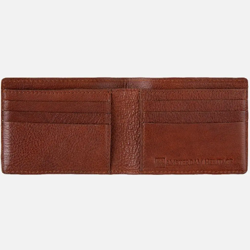[8022-370] Amsterdam Heritage - Leder Portemonnaie Brieftasche KURT Tan brown
