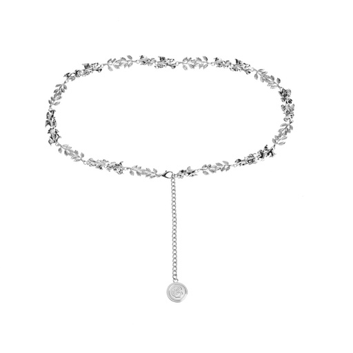 [4321-14-40] Caroline Biss - SILVER CHAIN BELT Kettengürtel silber Blätter
