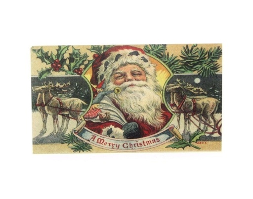 [33L011] Meander - Streichhölzer Santa Claus Merry Christmas 11x6,5x2cm