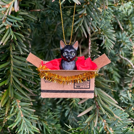 Katzenmuddi - handgemachter Weihnachtsbaumanhänger Katze