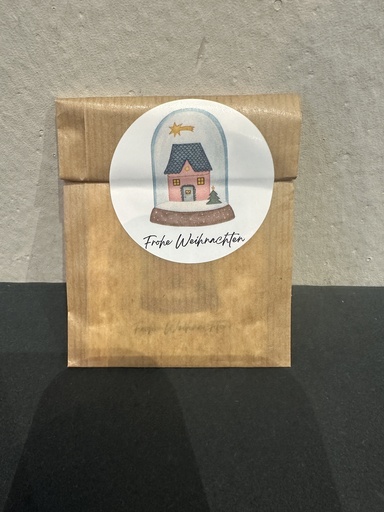 Stilbude - Weihnachtliche Sticker 5er Set - Schneekugel Frohe Weihnachten - Stilbude x Küstenmutti