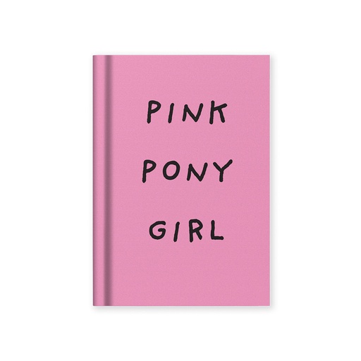 [13486] Ohh Deer - Pink Pony Girl - Fabric Hardback Notebook A7 pink - kleines Notizbuch