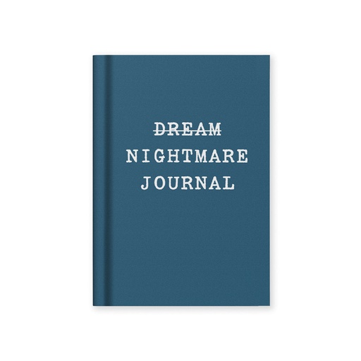 [13494] Ohh Deer - Nightmare Journal - Fabric Hardback Notebook A7 grey - kleines Notizbuch