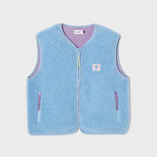 Billybelt - Sherpa Weste ärmellos - Light Blue 2.0 