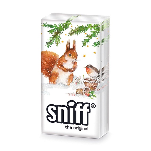 [51703] PPD - Taschentücher Squirrel & Robin  - Sniff Tissue 