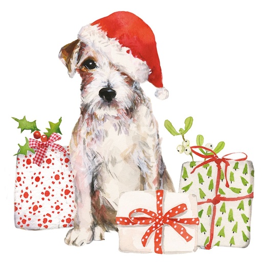 [3333453] PPD - Christmas Pup Napkin 33x33