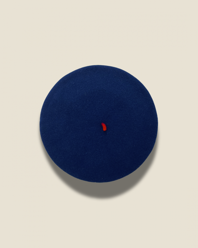 [AMO037] Le Beret Francais - Beret Baskenmütze - French Blue