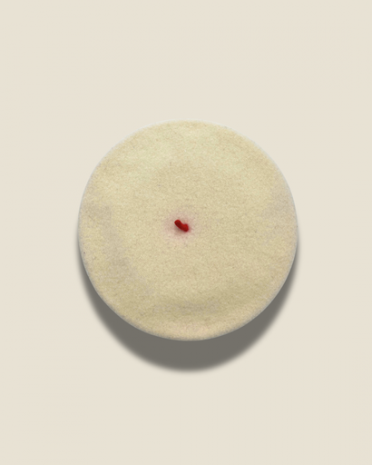 [AMO004] Le Beret Francais - Beret Baskenmütze - Off white