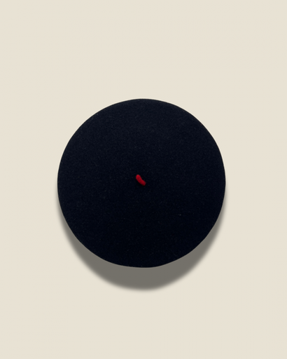 [AMO001] Le Beret Francais - Beret Baskenmütze - Black