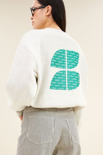 By Bar - Bibi Clover Sweater - 815 light grey melee