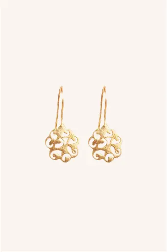 [16126303-750] By Bar - PD Flower Earring - 750 gold