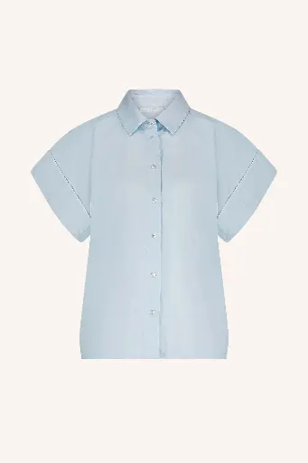 By Bar - Pixie Chambray Blouse - 650 light blue