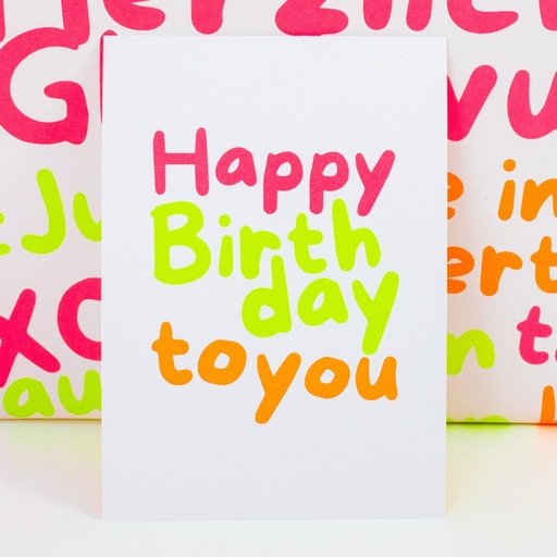 [2613211-1] Bow & Hummingbird - Postkarte - Happy Birthday - Recyclingpapier