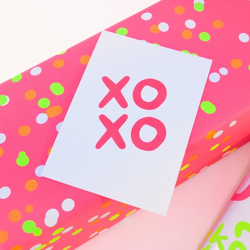 [2613211-7] Bow & Hummingbird - Postkarte - XOXO - Recyclingpapier