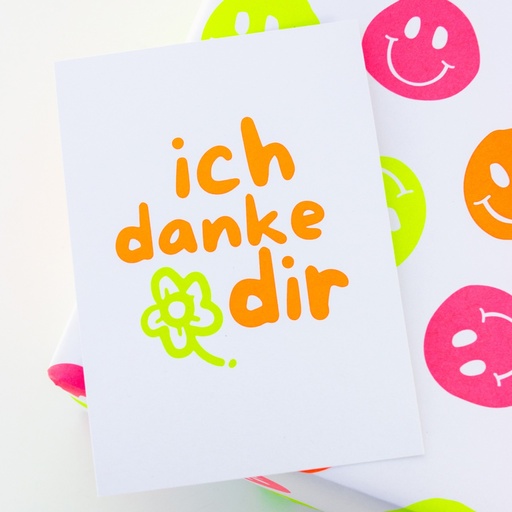 [2613212-1] Bow & Hummingbird - Postkarte - Ich danke dir - Recyclingpapier