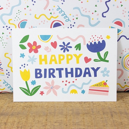 [2213182-8] Bow & Hummingbird - Postkarte - Happy birthday