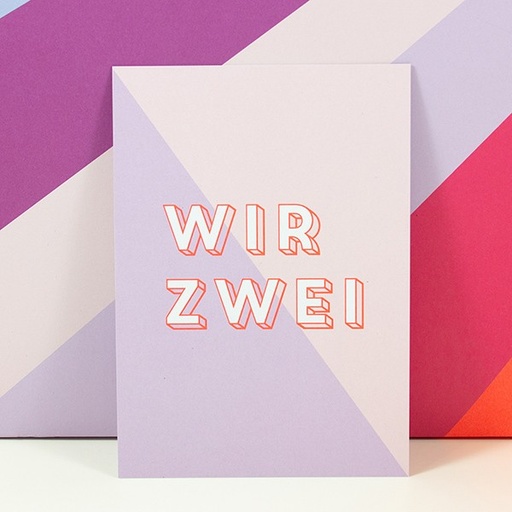 [2113161-8] Bow & Hummingbird - Postkarte - Wir zwei