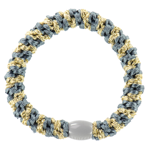 [1728] Kknekki - Bluegrey-beige glitter stripe