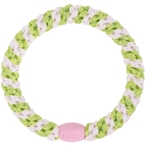[5658] Kknekki - Ballet pink lime glitter stripe