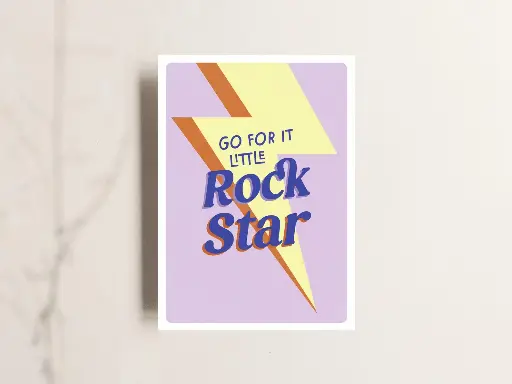 [TTKT040] Tante Tia - Postkarte - Go for it, little rockstar